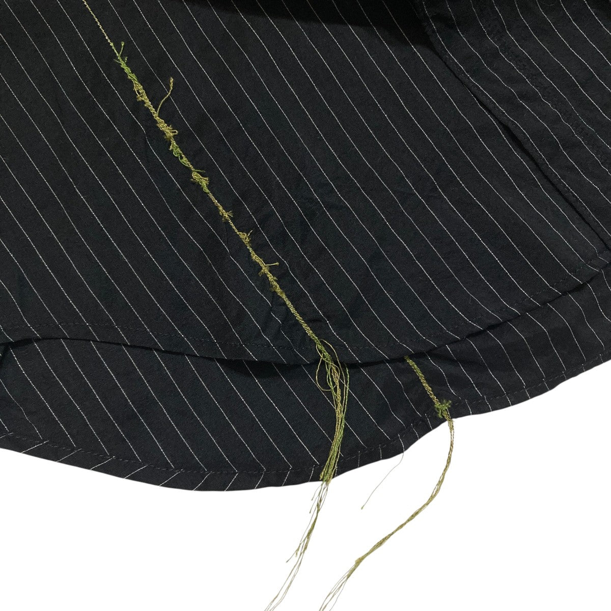 HAND PROCESSED GARMENTストライプ長袖シャツ004E