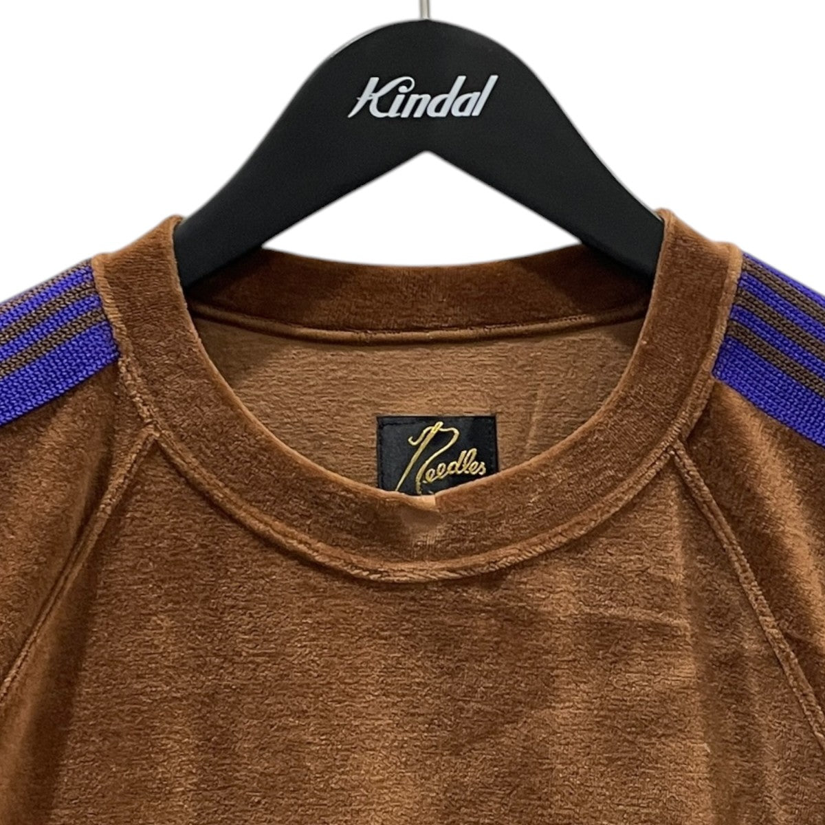 22SS ベロア半袖カットソー S／S Track Crew Neck Shirt - C／Pe Velour ショートスリーブ トラック クルーネックシャツ コットンポリエステル ベロア KP433