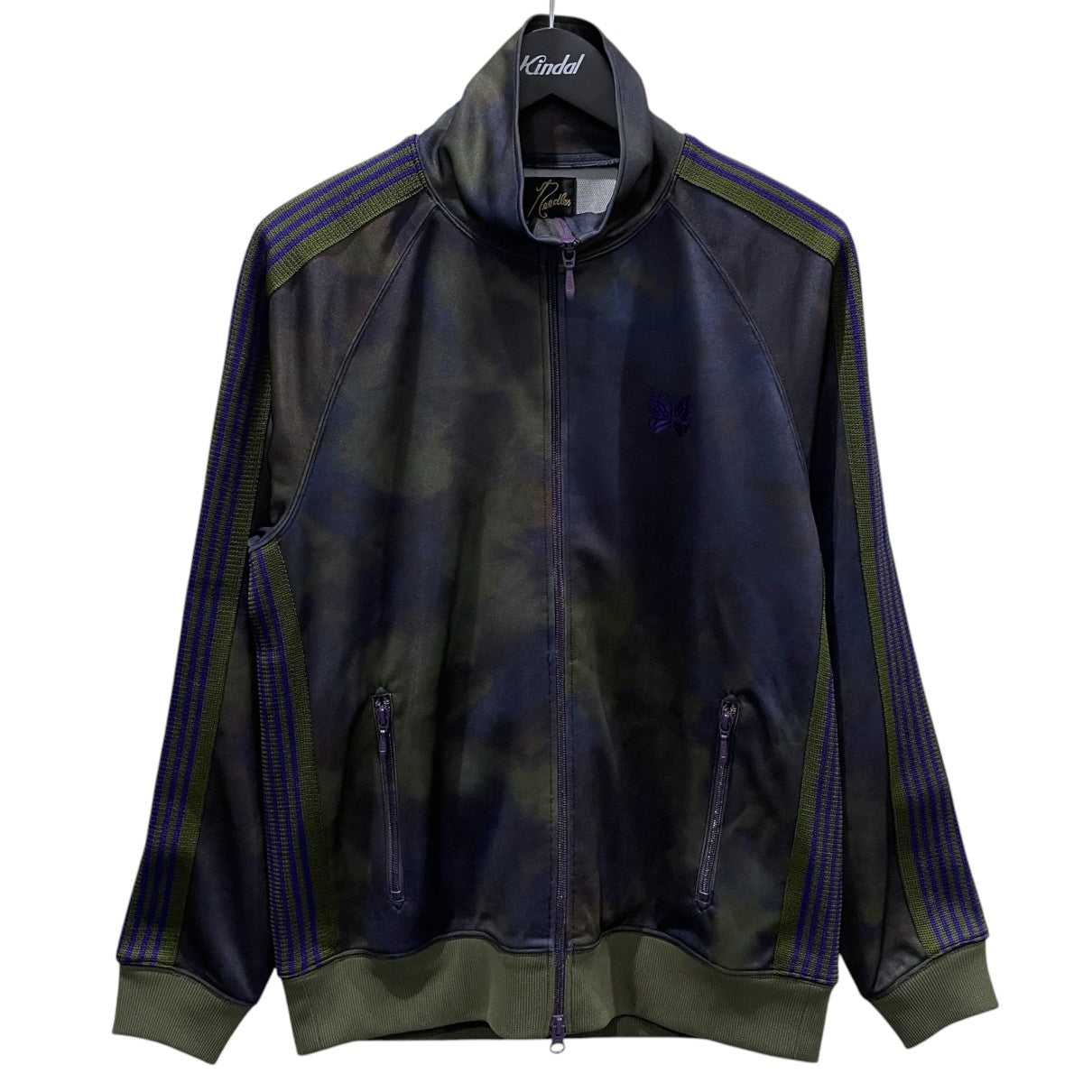 22AW タイダイグラフィック ジップアップジャケット TRACK JACKET - POLY SMOOTH ／ UNEVEN-DYE PRINTED トラックジャケット JO433