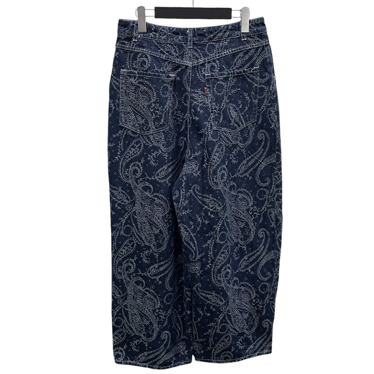 23AW ワイドデニムパンツ H．D． Pant - Jean ／ 10oz Denim ／ Paisley Jq．  ヒザデルパンツ ジーン 10オンス デニム ペイズリー ジャガード NS167