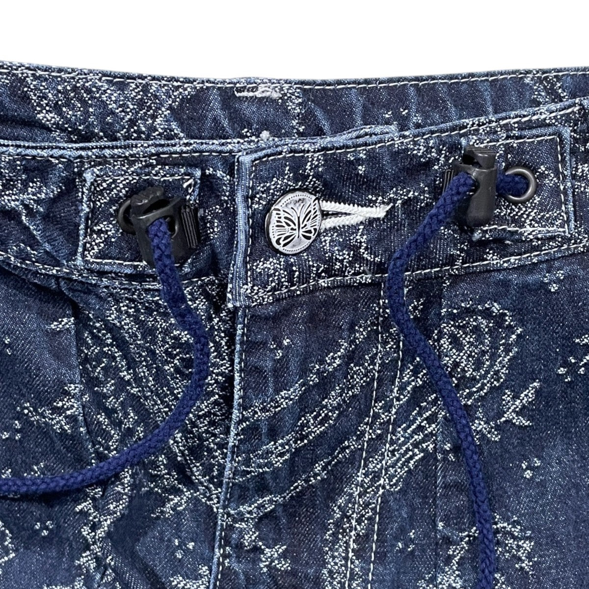 23AW ワイドデニムパンツ H．D． Pant - Jean ／ 10oz Denim ／ Paisley Jq．  ヒザデルパンツ ジーン 10オンス デニム ペイズリー ジャガード NS167