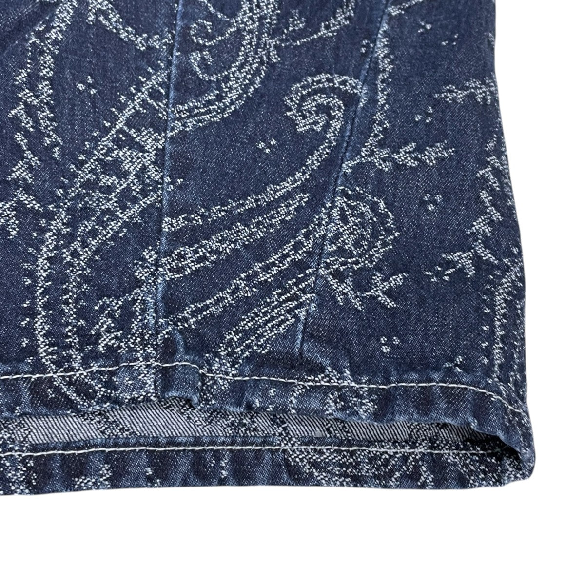 23AW ワイドデニムパンツ H．D． Pant - Jean ／ 10oz Denim ／ Paisley Jq．  ヒザデルパンツ ジーン 10オンス デニム ペイズリー ジャガード NS167