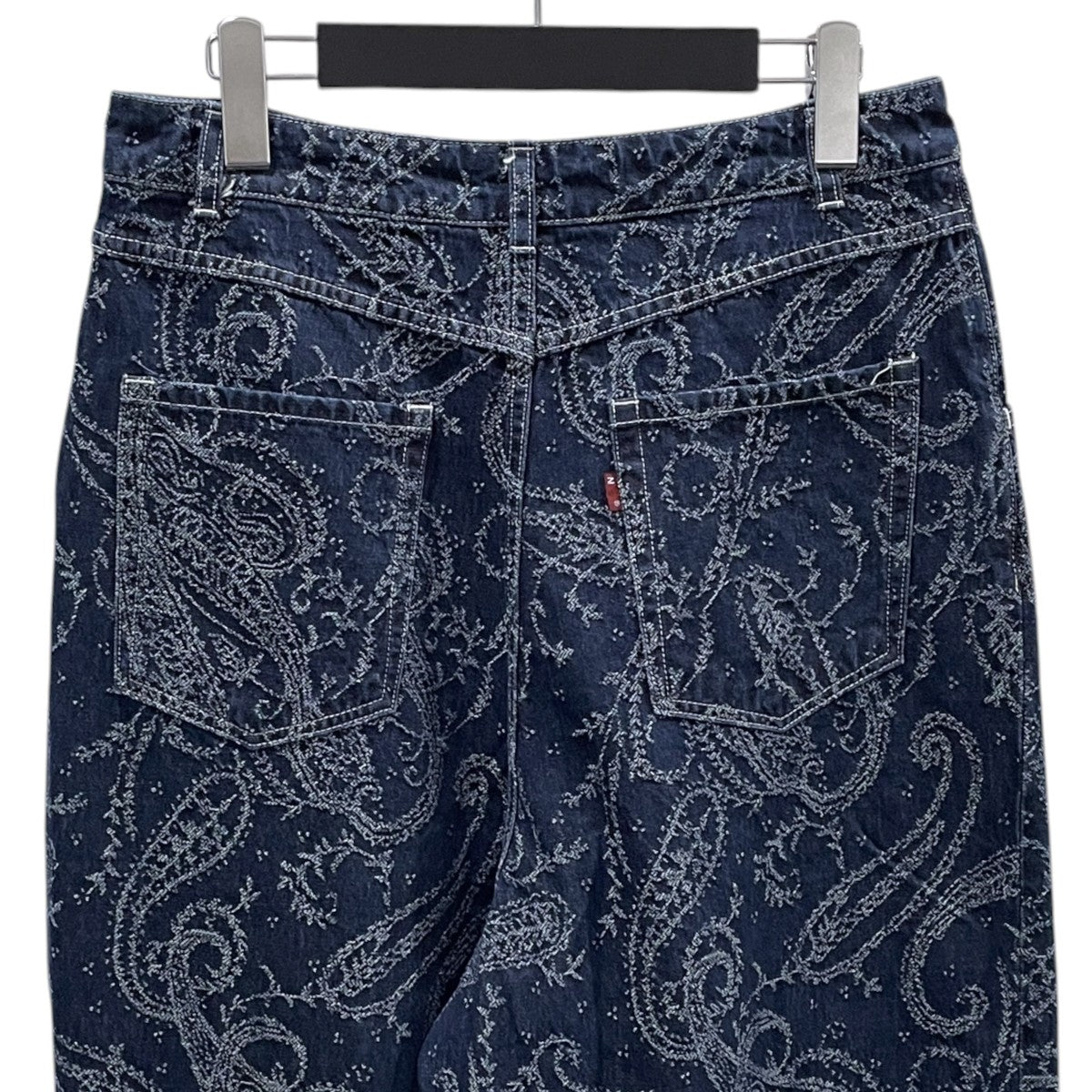 23AW ワイドデニムパンツ H．D． Pant - Jean ／ 10oz Denim ／ Paisley Jq．  ヒザデルパンツ ジーン 10オンス デニム ペイズリー ジャガード NS167