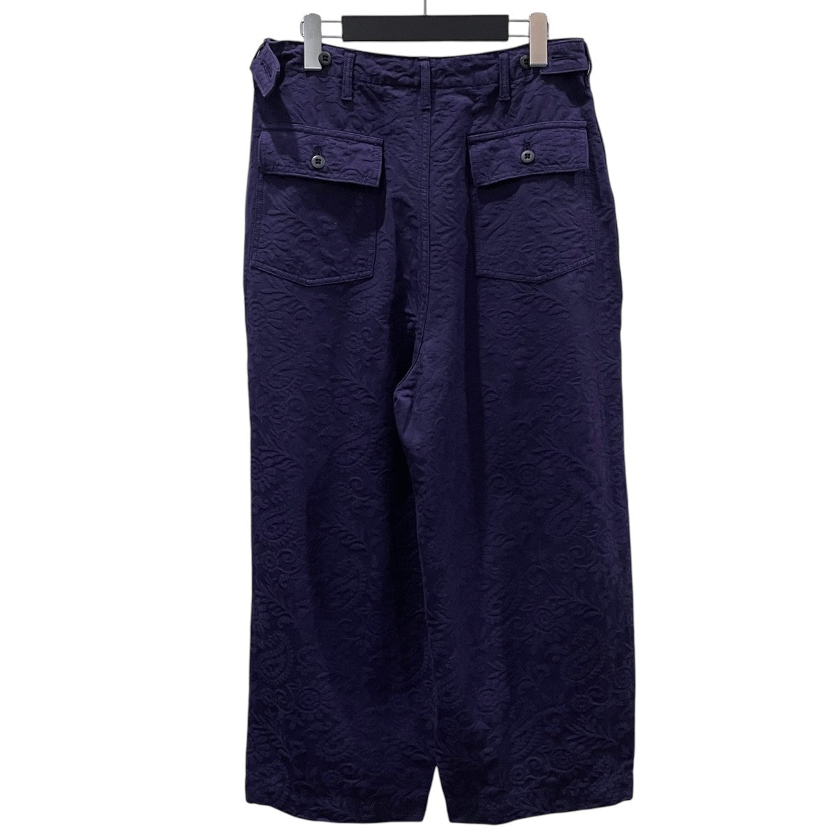 23SS ワイドパンツ H．D． Pant - Fatigue ／ Paisley Jacquard ヒザデルパンツ ファティーグ ペイズリージャガード MR414
