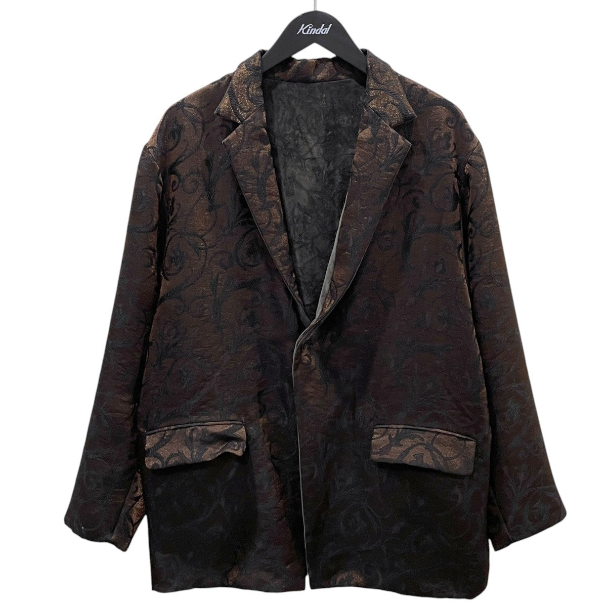 20AW リバーシブルジャケット Rev．1B Jacket - Arabesque Jq． リバーシブル 1ボタン ジャケット - アラベスク ジャカード HM123