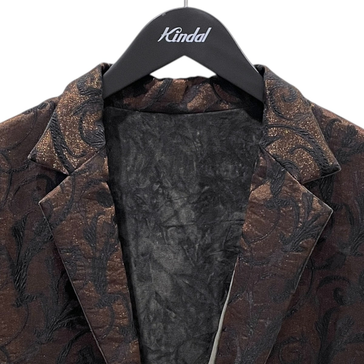 20AW リバーシブルジャケット Rev．1B Jacket - Arabesque Jq． リバーシブル 1ボタン ジャケット - アラベスク ジャカード HM123