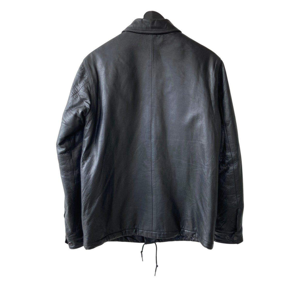 sheep leather coach jaketレザーコーチジャケット