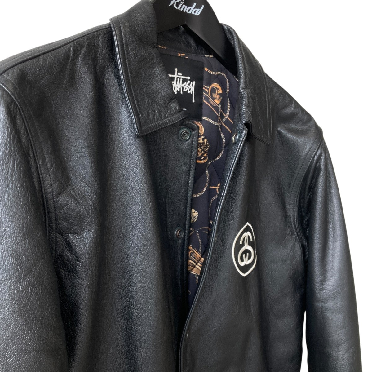 sheep leather coach jaketレザーコーチジャケット