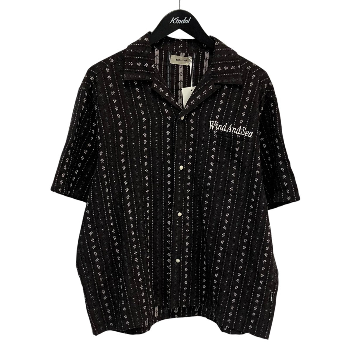 Flower pattern S S shirt半袖シャツWDS-0-SAT-26-Q2-SH-04