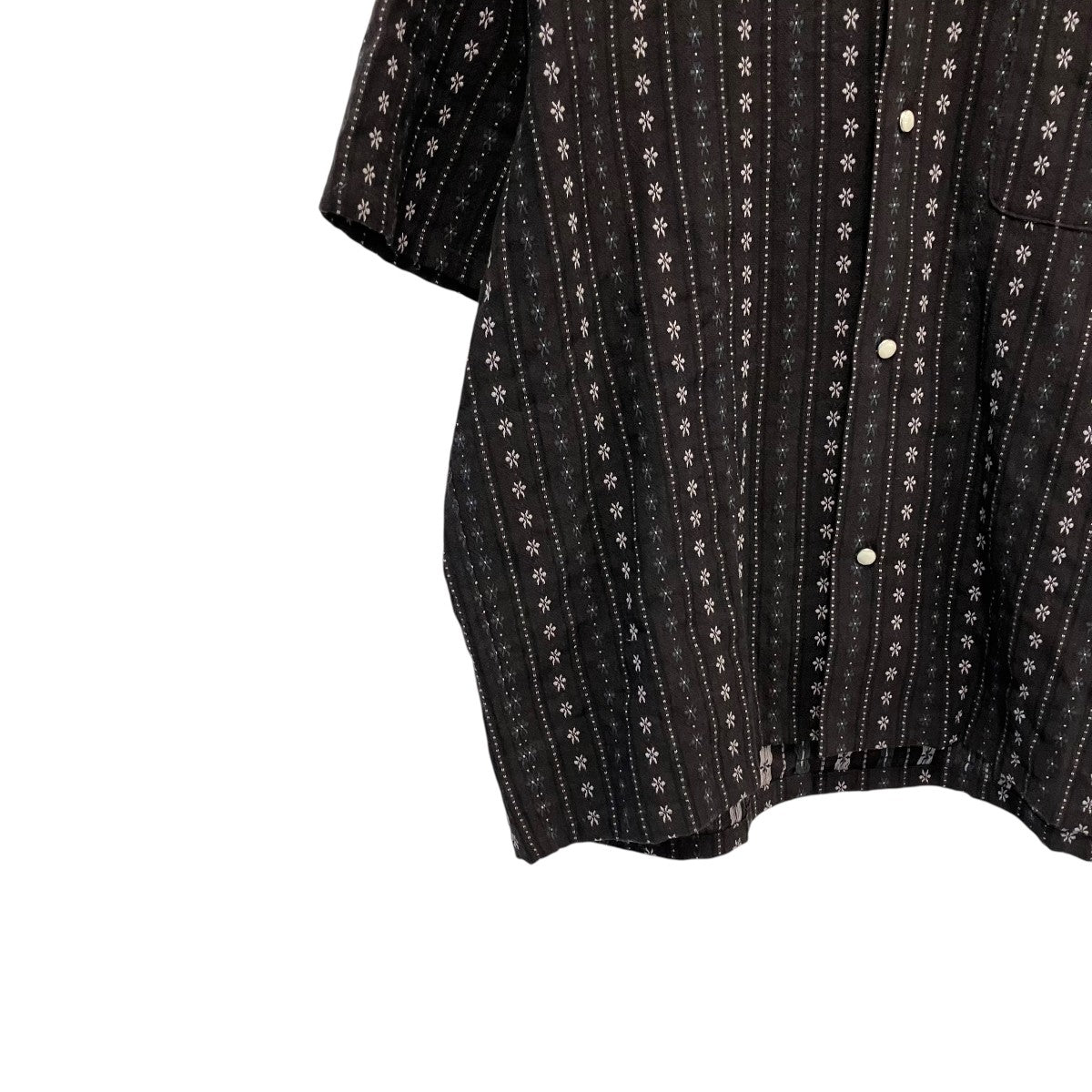Flower pattern S S shirt半袖シャツWDS-0-SAT-26-Q2-SH-04