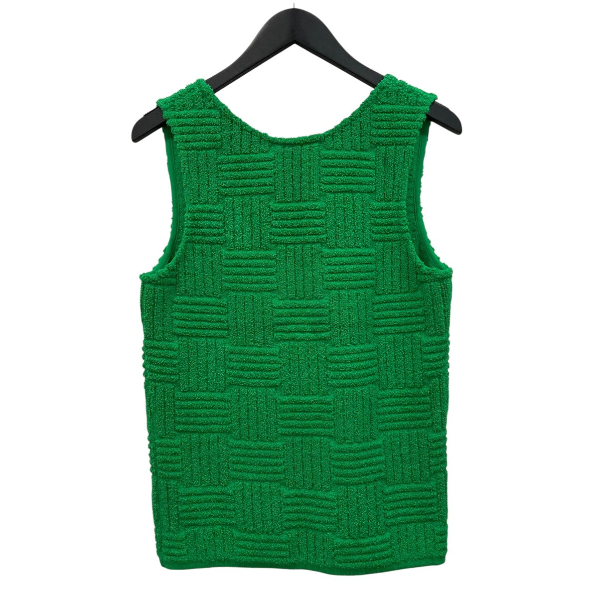 CREAM TANK TOP WITH JACQUARD PATTERNベスト692827