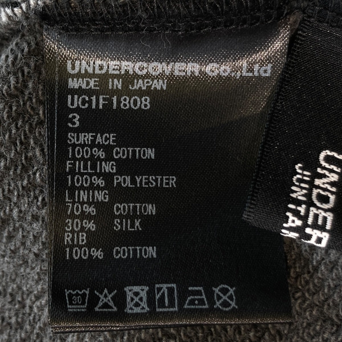 26SSジップパーカーUC1F1808