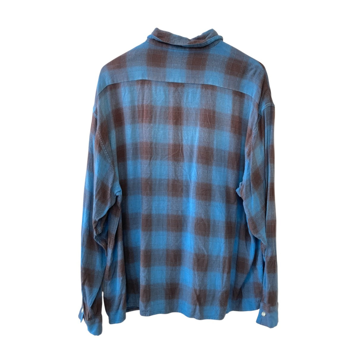 26SSRAYON SHIRT CHECKチェック加工シャツSM-MK8-0000-044