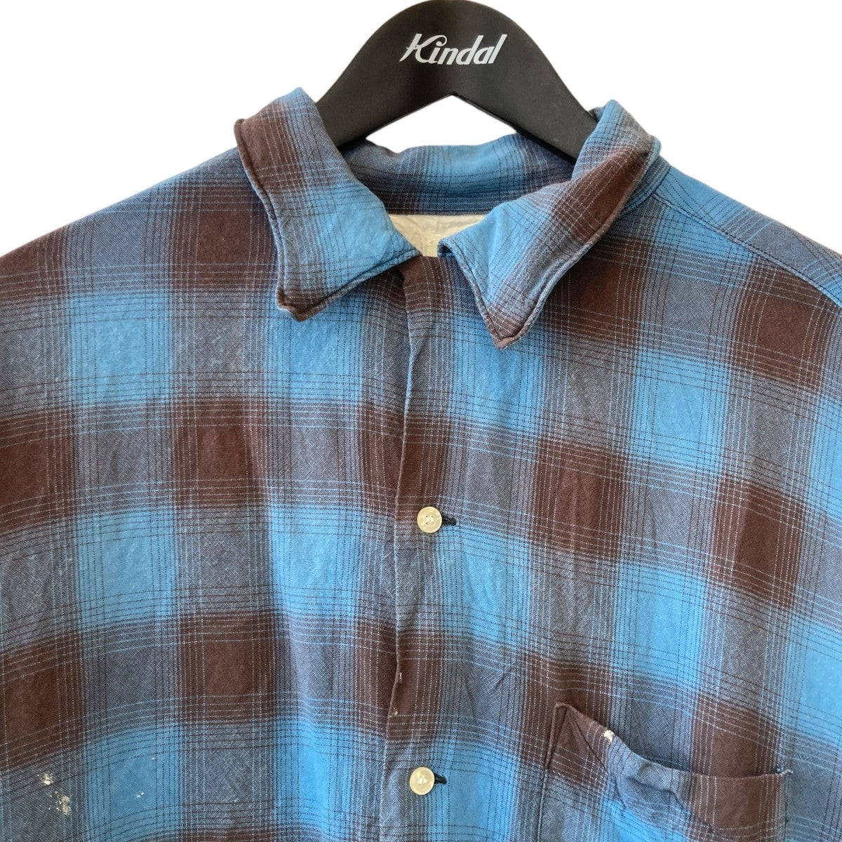SAINT MICHAEL(セントマイケル) 26SSRAYON SHIRT CHECKチェック加工