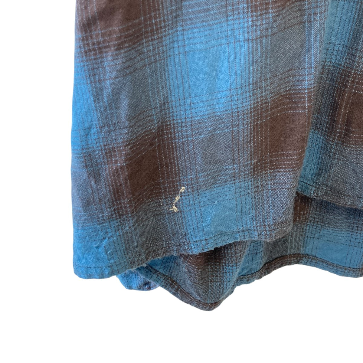 26SSRAYON SHIRT CHECKチェック加工シャツSM-MK8-0000-044