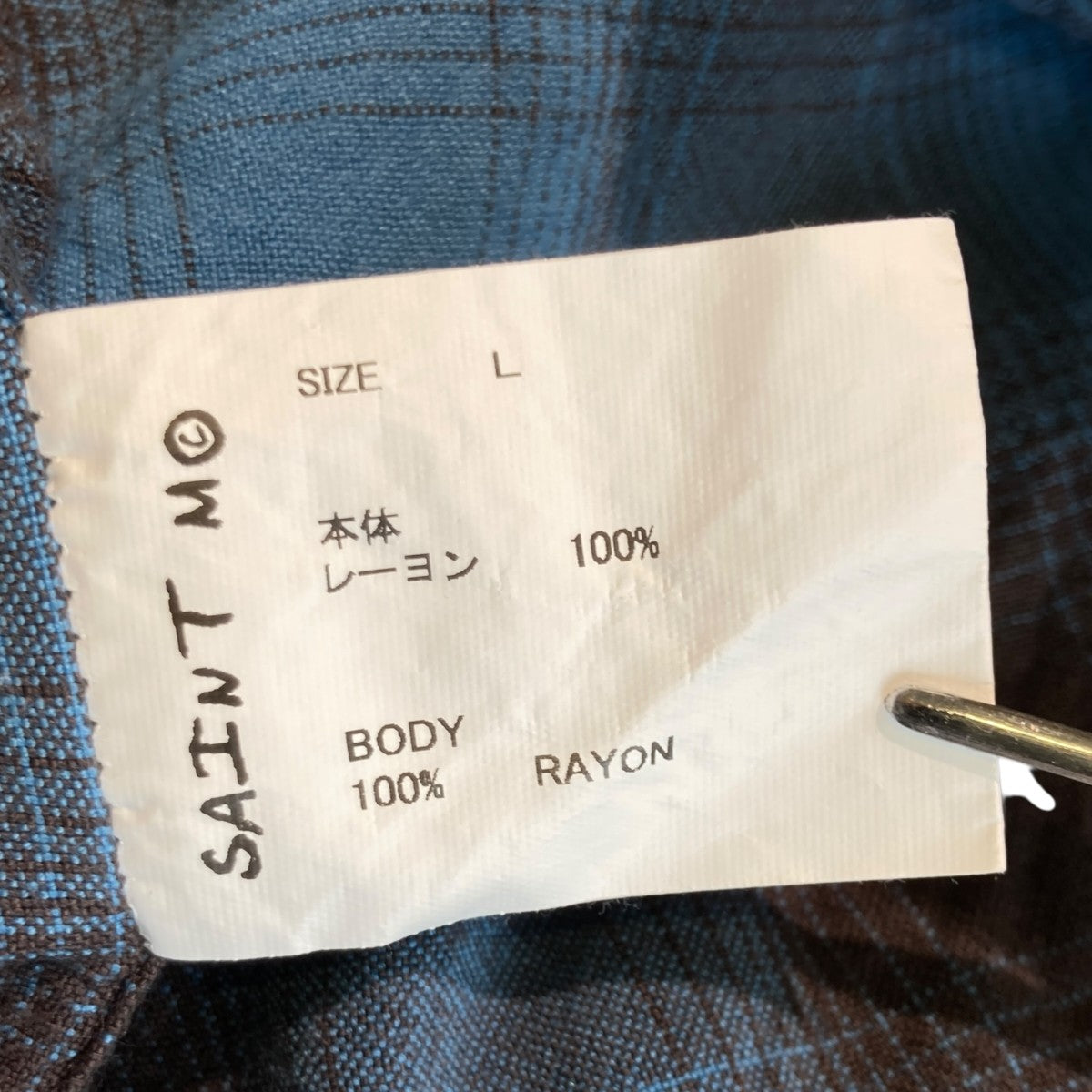 26SSRAYON SHIRT CHECKチェック加工シャツSM-MK8-0000-044