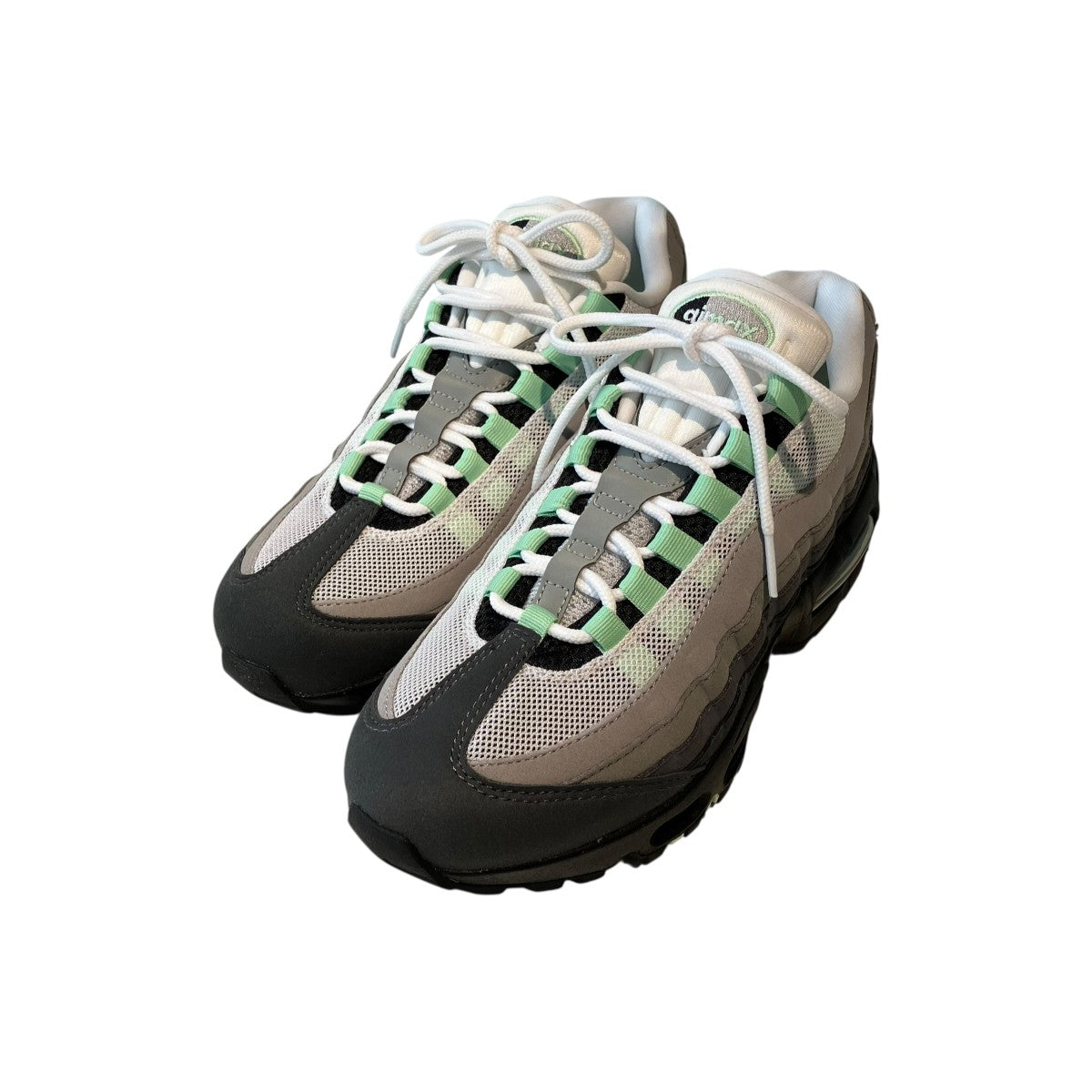 WMNS AIR MAX 95 BIG BUBBLE BLACK／FRESH MINT-WHITE-MEDIUM GREYスニーカーHJ5996-005