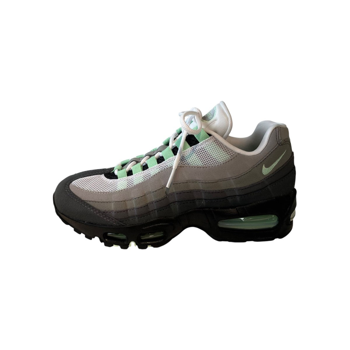 WMNS AIR MAX 95 BIG BUBBLE BLACK／FRESH MINT-WHITE-MEDIUM GREYスニーカーHJ5996-005