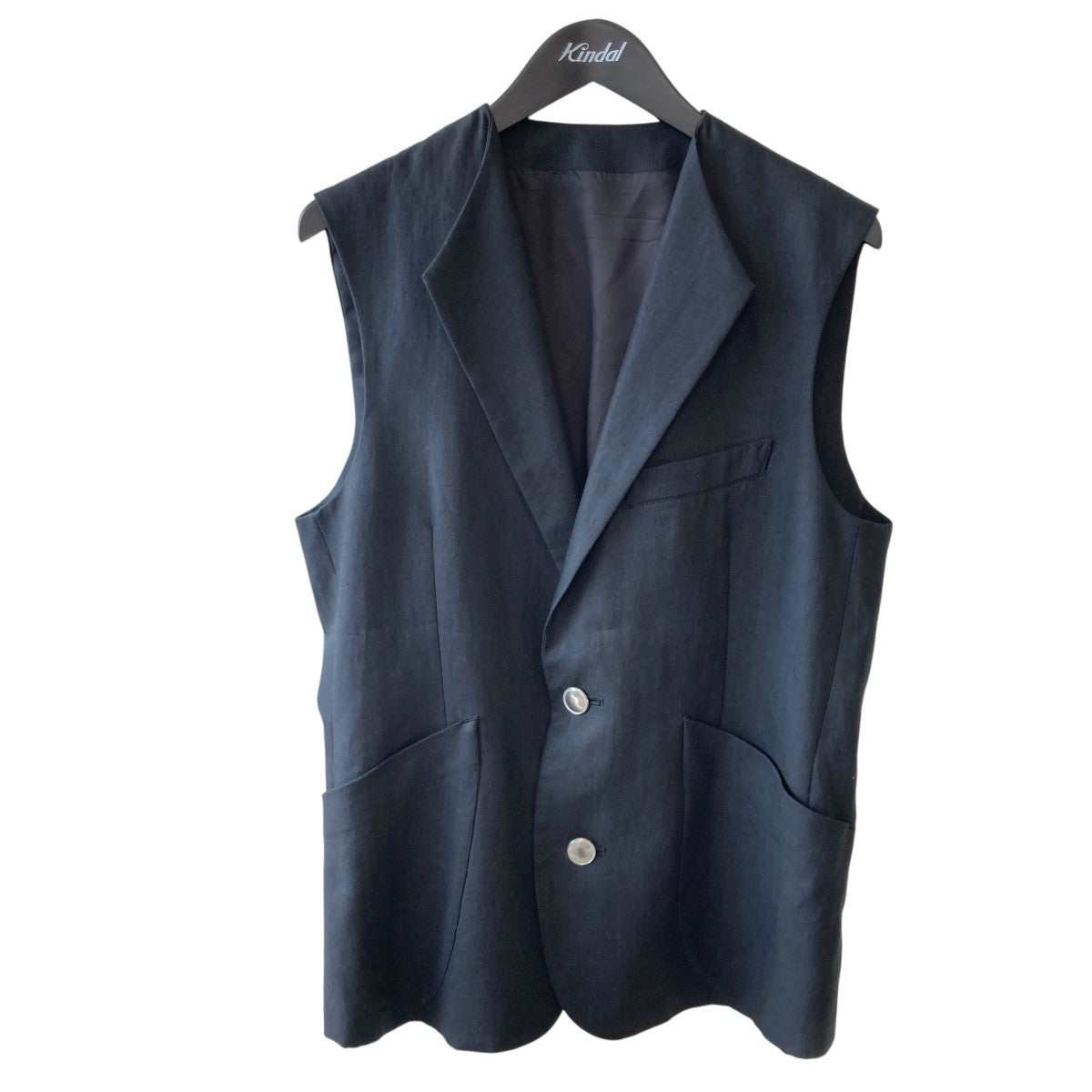 Linen No Sleeve Jakcetノースリーブジャケット ベストSL-V02-200