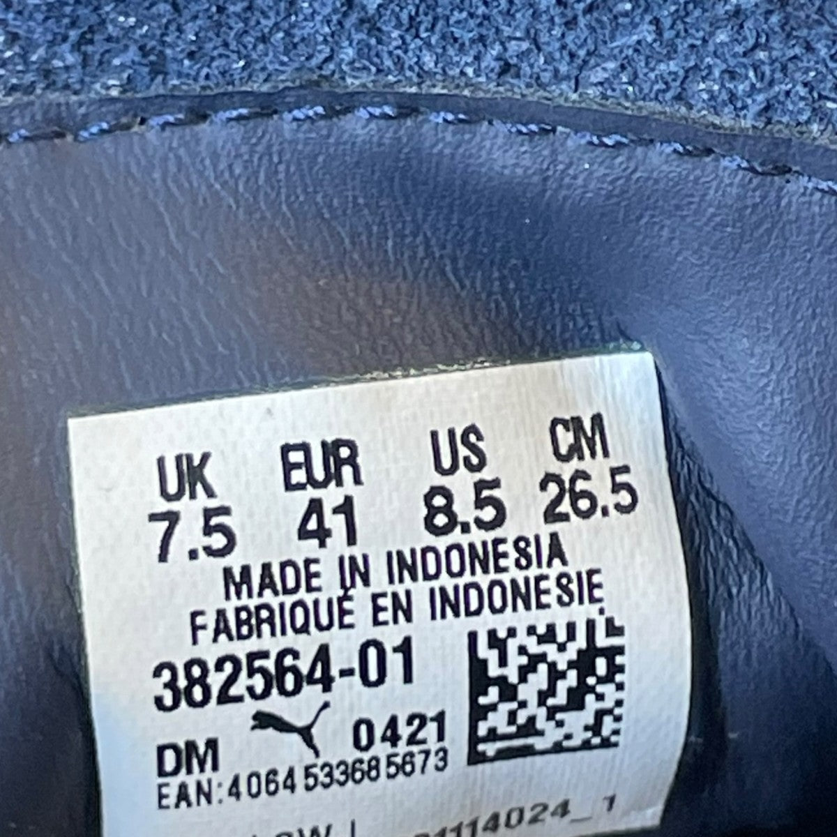 SUEDE VTGローカットスニーカー382564-01