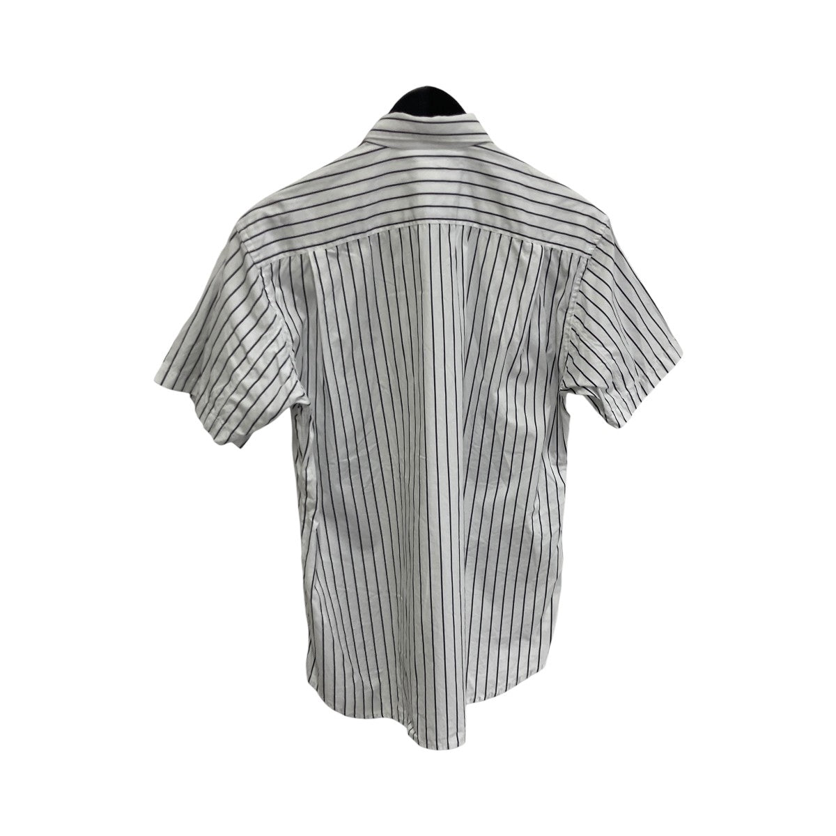FOREVER Yarn Dyed Cotton Stripe Poplinストライプ半袖シャツFZ-B075