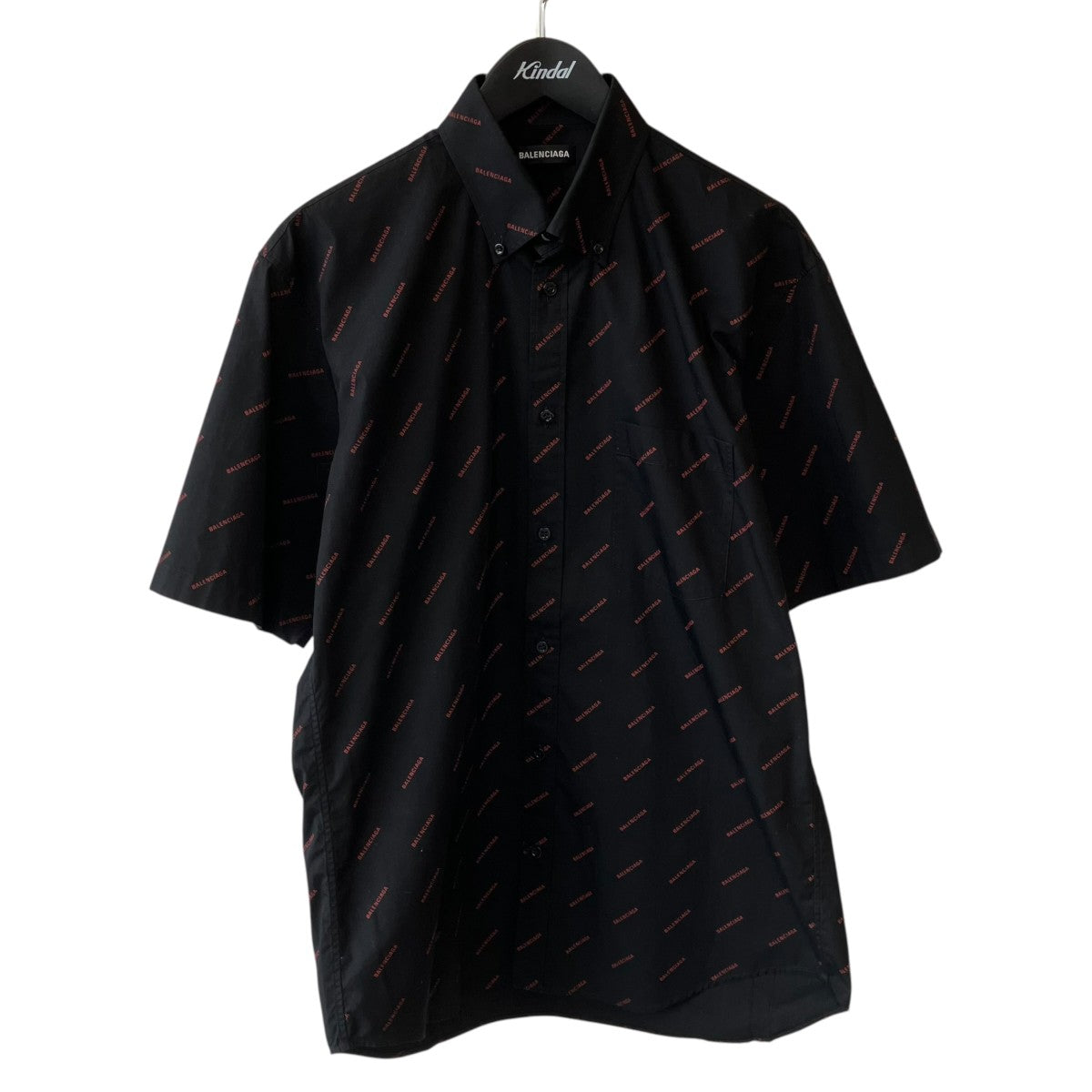 19SSAll-over logo short-sleeve button-down shirt半袖シャツ534332 TBL96