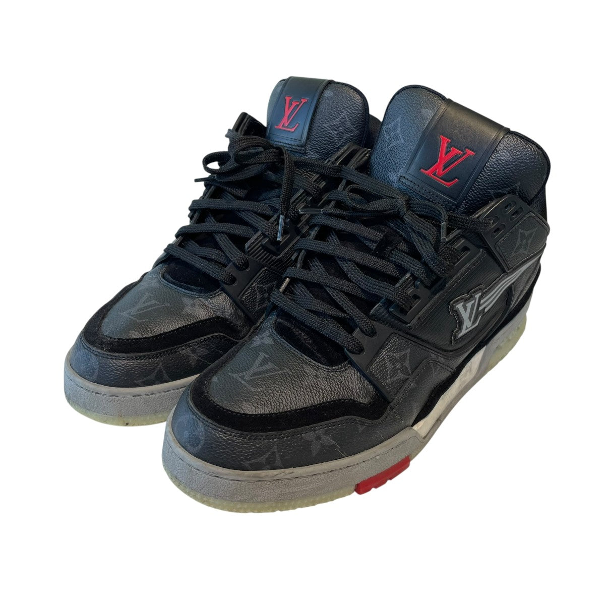 LV Trainer Line Monogramレザースニーカー1A8AAB