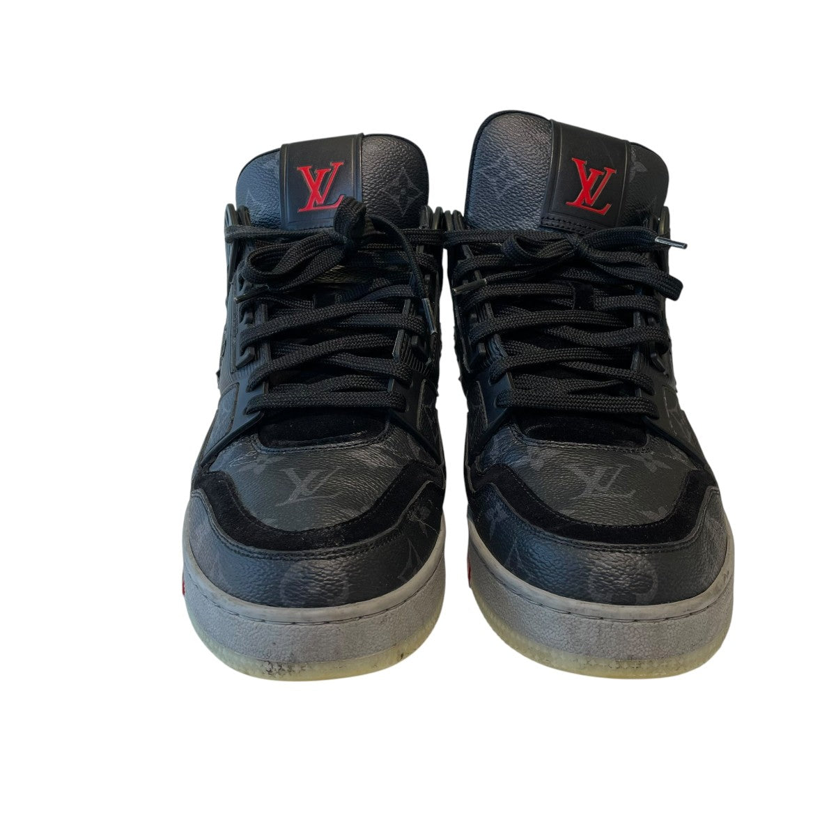 LV Trainer Line Monogramレザースニーカー1A8AAB