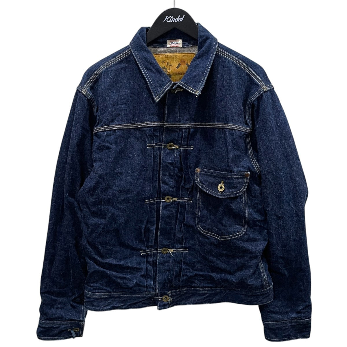 LEE×WAREHOUSE ブランケットライニング デニムジャケット LINED-COWBOY JACKET ラインド カウボーイ ジャケット 101J 古着・中古-1枚目のアイテム画像