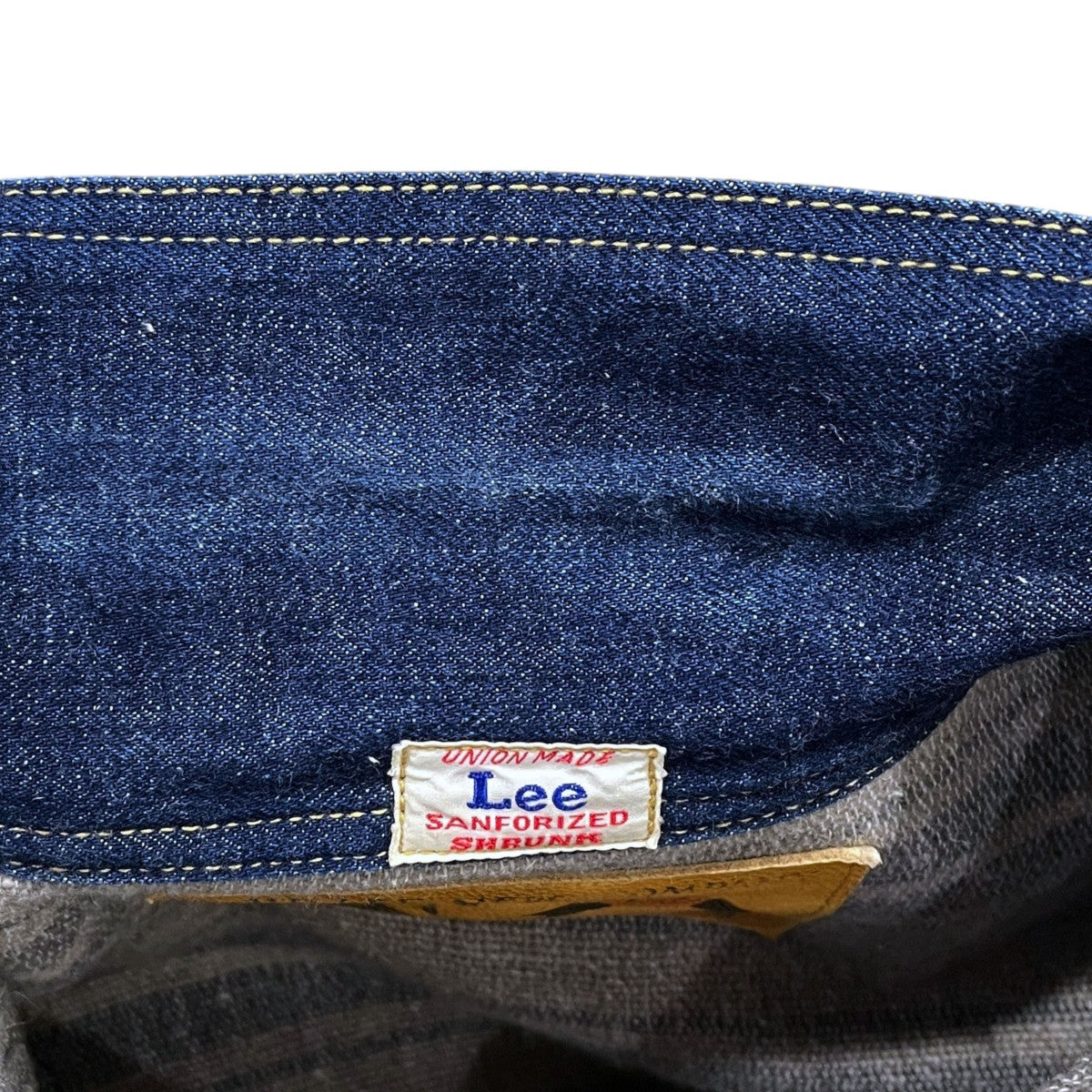 LEE×WAREHOUSE ブランケットライニング デニムジャケット LINED-COWBOY JACKET ラインド カウボーイ ジャケット 101J 古着・中古-7枚目のアイテム画像