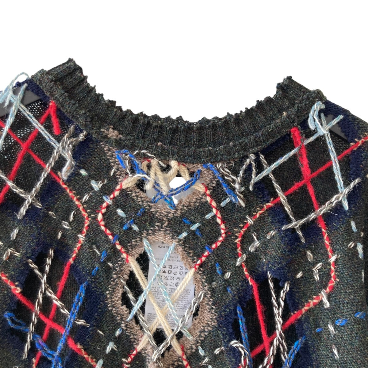 23AWCutout Knit Sweater加工ニットセーターS67HL0001
