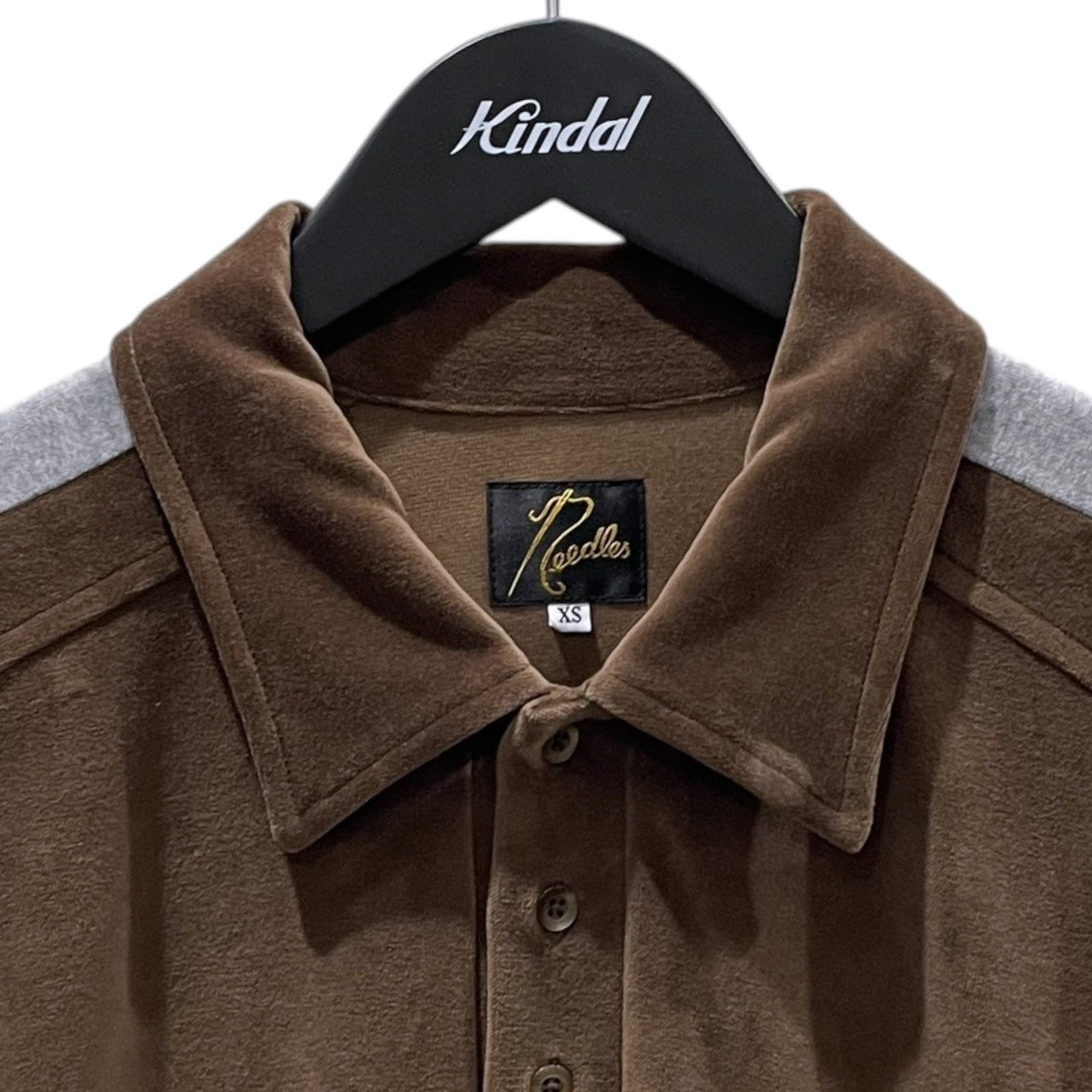 25AW ベロアポロシャツ Side Line Pullover Shirt - C／PE Velour サイドライン プルオーバー シャツ - コットン／ポリエステル ベロア RW338