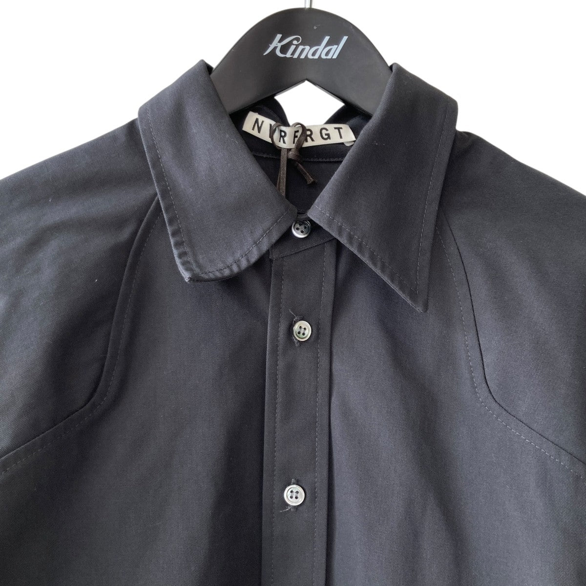 24AWPANELLED DOUBLE LAYER LONG SLEEVE SHIRTレイヤード長袖シャツNF242S01