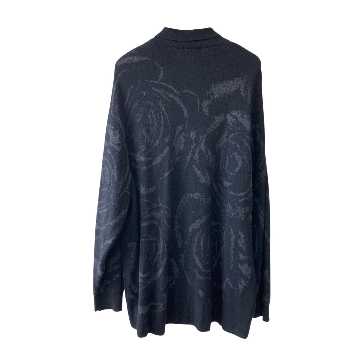 BIG ROSE KNIT SHIRT総柄ニットセーター2224-003