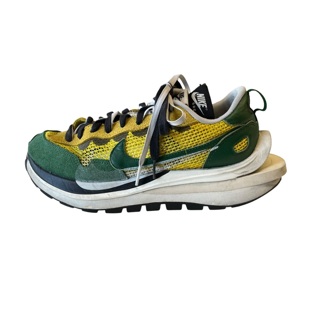 NIKE×sacai VAPORWAFFLE SACAI TOUR YELLOW STADIUM GREENスニーカーCV1363-700 古着・中古-2枚目のアイテム画像