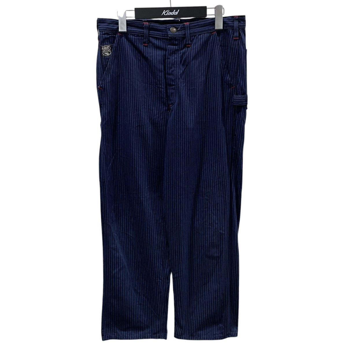 23SS ストライプ柄ワークパンツ 11oz． BLACK LIBERTY STRIPE WORK PANTS 11オンス ブラック リバティ ストライプ ワークパンツ SC42374