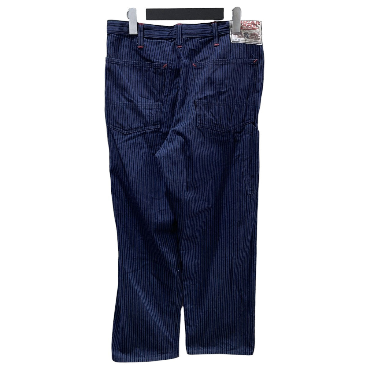 23SS ストライプ柄ワークパンツ 11oz． BLACK LIBERTY STRIPE WORK PANTS 11オンス ブラック リバティ ストライプ ワークパンツ SC42374