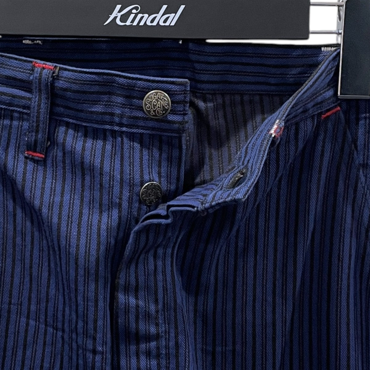 23SS ストライプ柄ワークパンツ 11oz． BLACK LIBERTY STRIPE WORK PANTS 11オンス ブラック リバティ ストライプ ワークパンツ SC42374