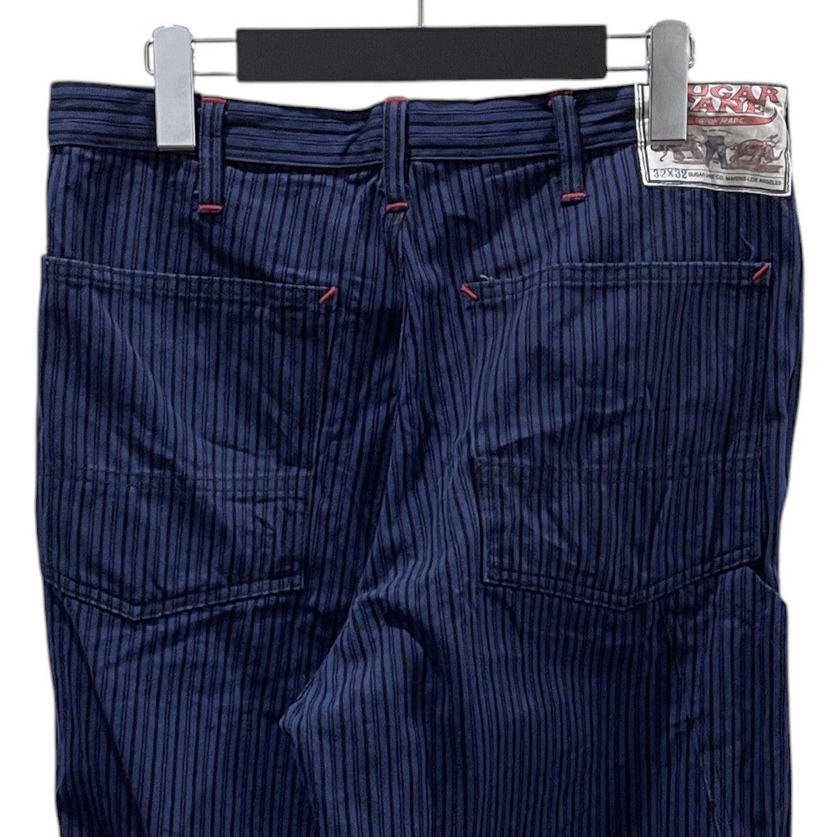 23SS ストライプ柄ワークパンツ 11oz． BLACK LIBERTY STRIPE WORK PANTS 11オンス ブラック リバティ ストライプ ワークパンツ SC42374