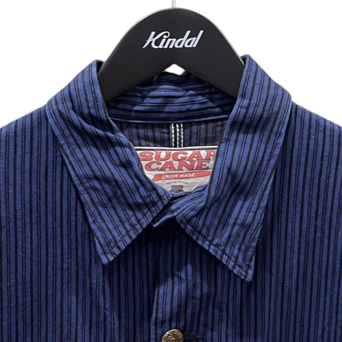 ストライプ柄カバーオール 11oz． BLACK LIBERTY STRIPE WORK COAT 11オンス ブラック リバティストライプ ワークコート SC15288