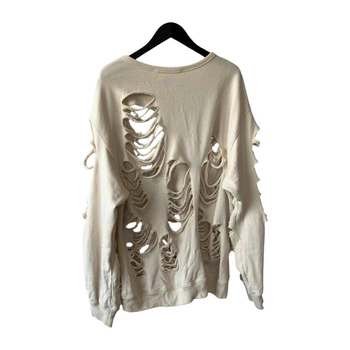 JUN／NAKAYAMA DISTRESSED CREWNECKトレーナーJN-FW25-025 古着・中古-2枚目のアイテム画像