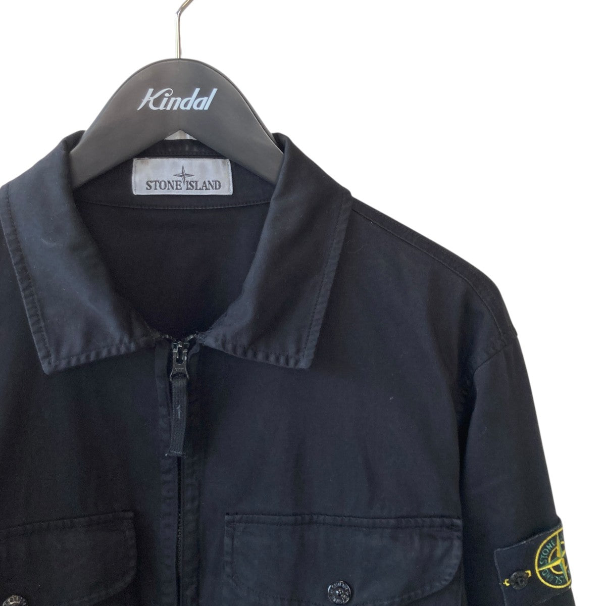 STONE ISLAND 25SSORGANIC STRETCH COTTON SATINシャツジャケットK1S151200128 古着・中古-3枚目のアイテム画像