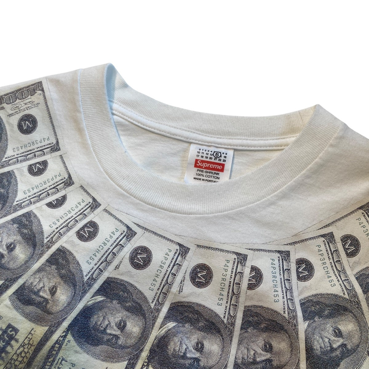 Supreme×Maison Margiela Money TeeTシャツ 古着・中古-6枚目のアイテム画像