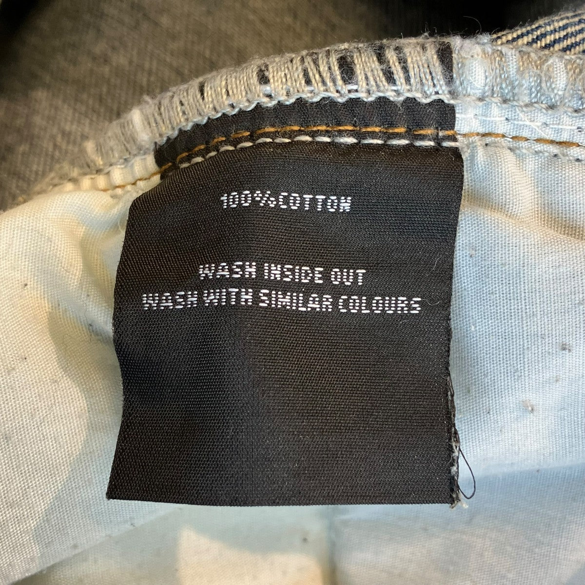 BASKETCASE GALLERY LAX BAGGY DENIM MUDデニムパンツ 古着・中古-6枚目のアイテム画像