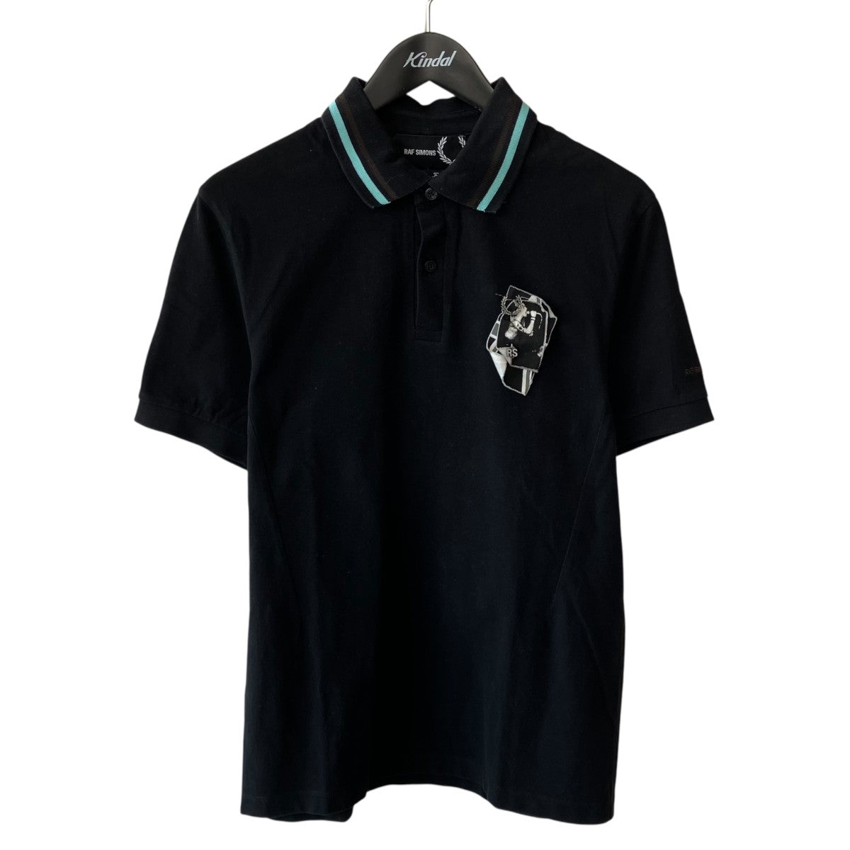 RAF SIMONS×FRED PERRY ポロシャツSM9034 SM9034 ブラック サイズ M