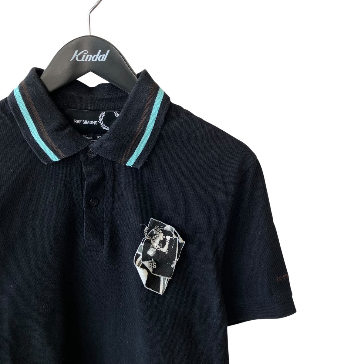 RAF SIMONS×FRED PERRY ポロシャツSM9034 SM9034 ブラック サイズ M