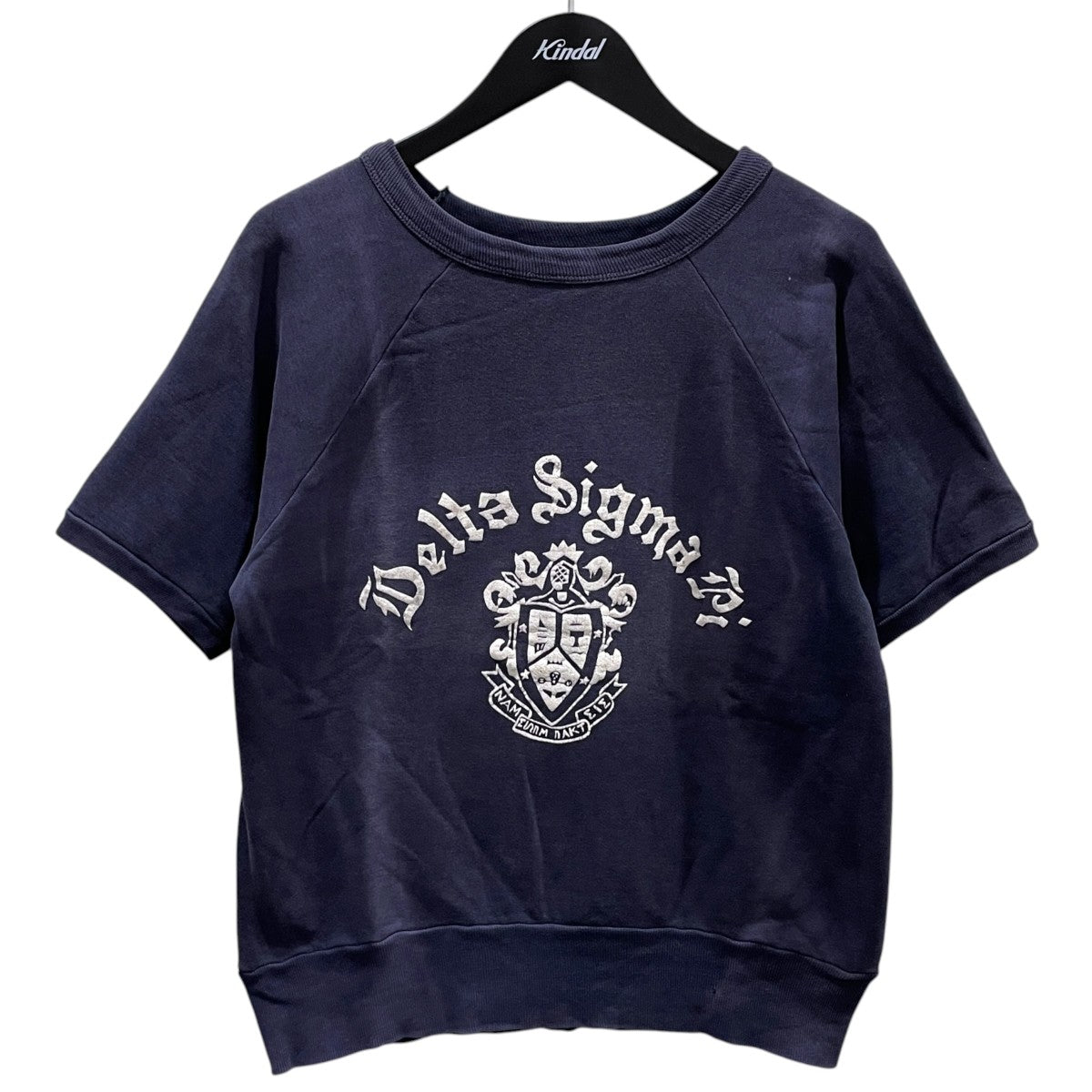 50〜60s カレッジプリント半袖スウェットトレーナー Delta Sigma Pi デルタ・シグマ・パイ