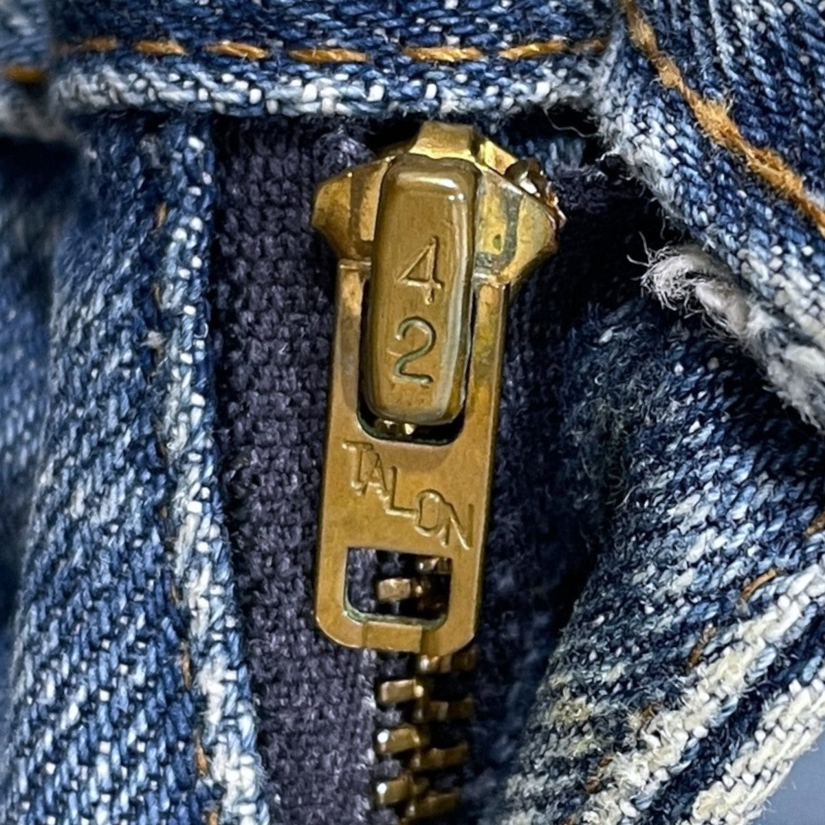 70s 517 デニムパンツ Saddleman Boot Cut サドルマン ブーツカット ボタン裏2 42TALON