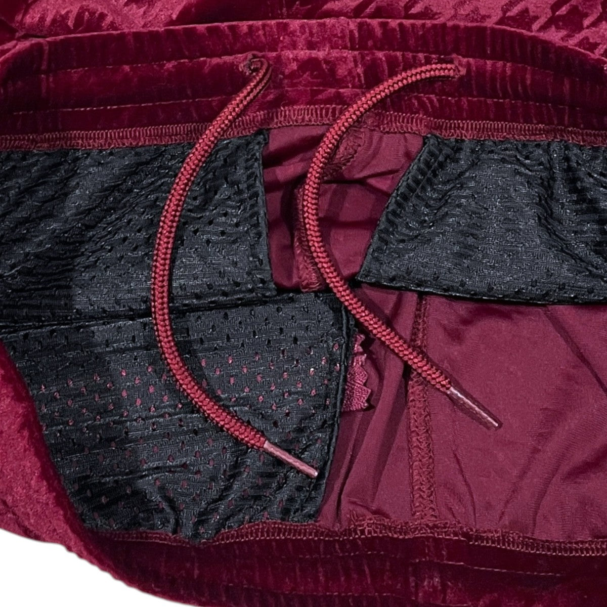 23AW ハウンドトゥースチェック柄ベロアイージーパンツ Narrow Track Pant - Poly Velour Houndstooth ナロートラックパンツ DI381