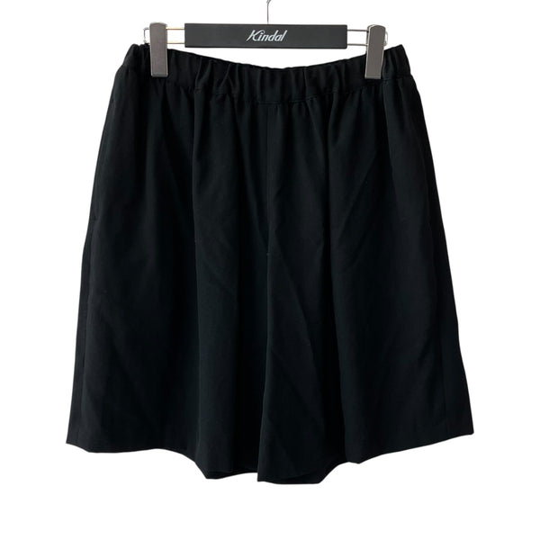 ギャルソン ガール ショート ハーフ フレア パンツ 黒 ゴム XS GIRL